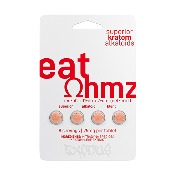 Eat Ohmz 7-OH + 11-OH + Red Kratom Tablets - 4 count