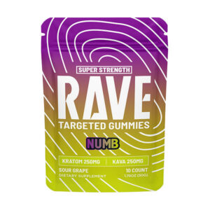 Rave Kratom Numb Gummies - 500mg
