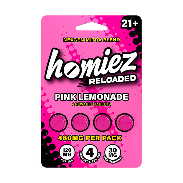 Homiez-Reloaded-Nexgen-Kratom-Tablets-(4ct)-480mg-Pink-Lemonade