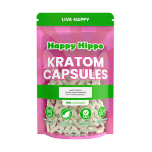Happy Hippo Super Green Borneo Kratom Capsules