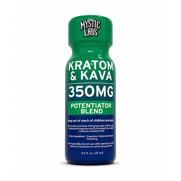 Mystic Labs Kratom + Kava Potentiator Blend Shot | 350mg