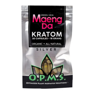 OPMS Silver - Green Vein Maeng Da Capsules
