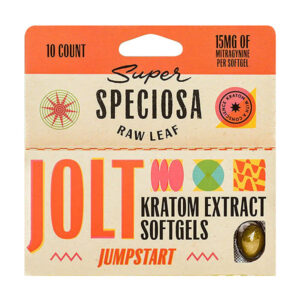 Super Speciosa Jolt Kratom Extract Soft Gels | 10 Count - 150mg