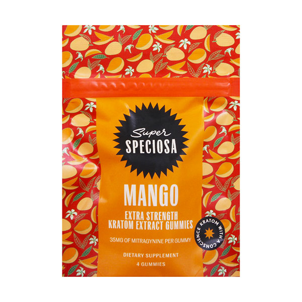 Super Speciosa Extra Strength Kratom Gummies | (4ct) 140mg