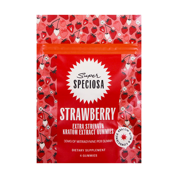 Super Speciosa Extra Strength Kratom Gummies | (4ct) 140mg - Image 3