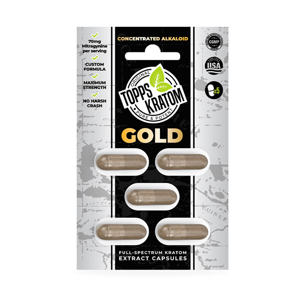 Topps Kratom – 5 Pack Capsules