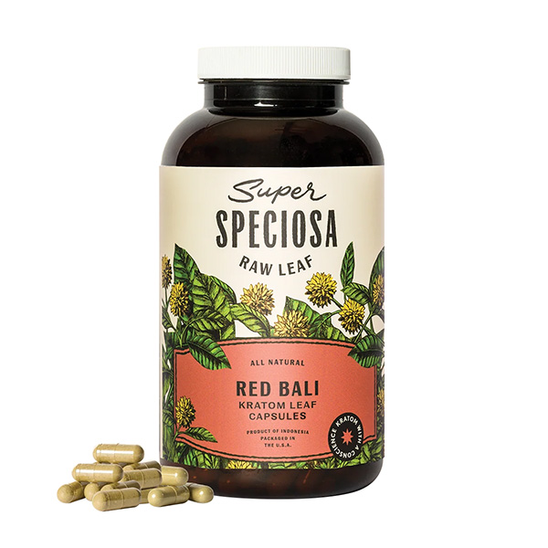Super Speciosa Red Bali Kratom Capsules