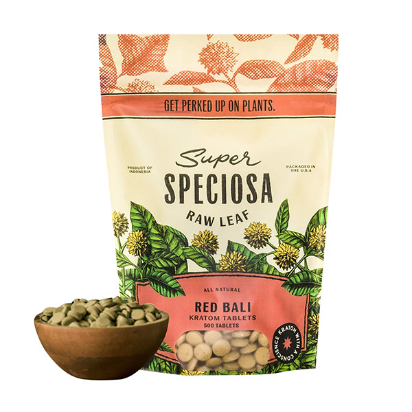 Super Speciosa Red Bali Kratom Tablets
