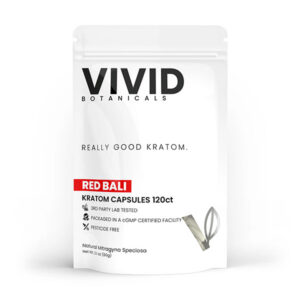Vivid Botanicals Red Bali Kratom Capsules