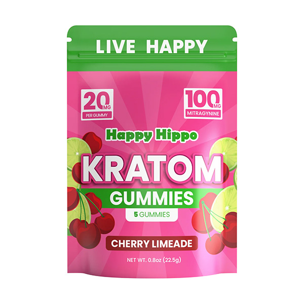 Happy Hippo Kratom Gummies | (5ct) 100mg - Image 2
