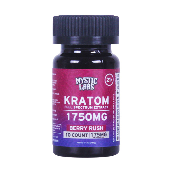Mystic Labs Kratom Tablets | (10ct) 1750mg