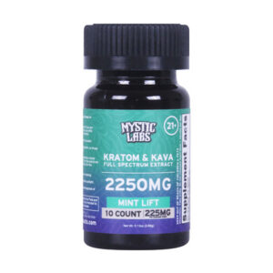 Mystic Labs Kratom & Kava Tablets | (10ct) 2250mg