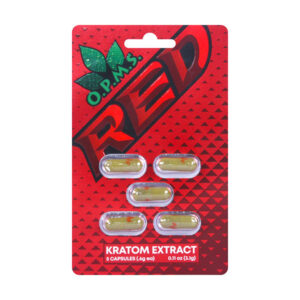 OPMS Red Liquid Kratom Extract Capsules
