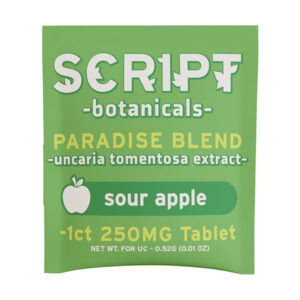 Script-Botanicals-Paradise-Blend-Tablets-(1ct)-250mg-Sour-Apple