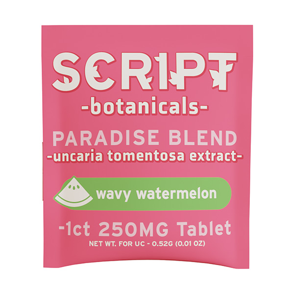 Script-Botanicals-Paradise-Blend-Tablets-(1ct)-250mg-Wavy-Watermelon