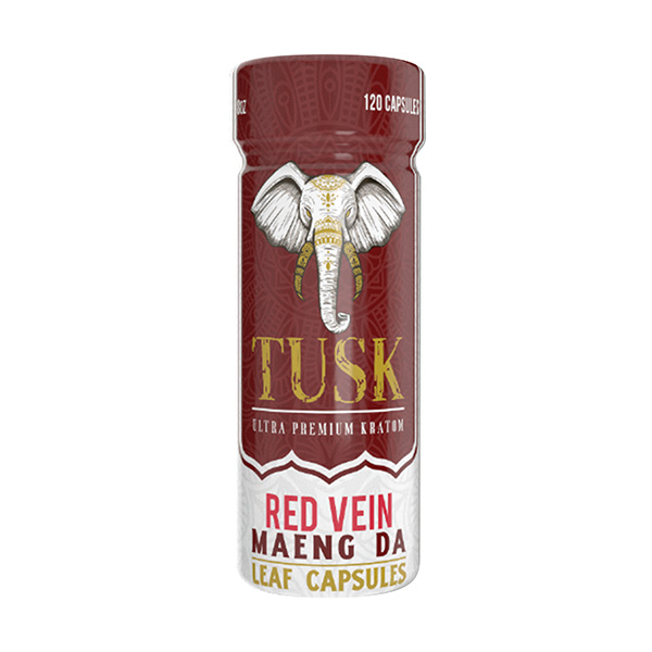 Tusk Red Vein Maeng Da Kratom Leaf Capsules - Image 2