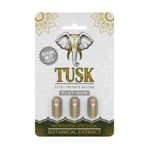 Tusk Kratom Extract Platinum Capsules | (3ct) 534mg