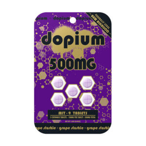 Dopium-MIT-9 Kratom-Tablets-(5ct)-500mg-Grape-Slushie